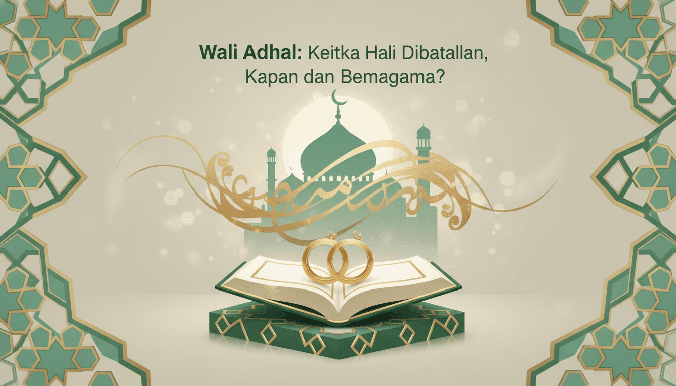 Wali Adhal: Ketika Hak Wali Dibatalkan, Kapan dan Bagaimana?