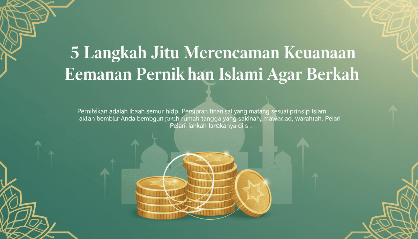 5 Langkah Jitu Merencanakan Keuangan Pernikahan Islami Agar Berkah
