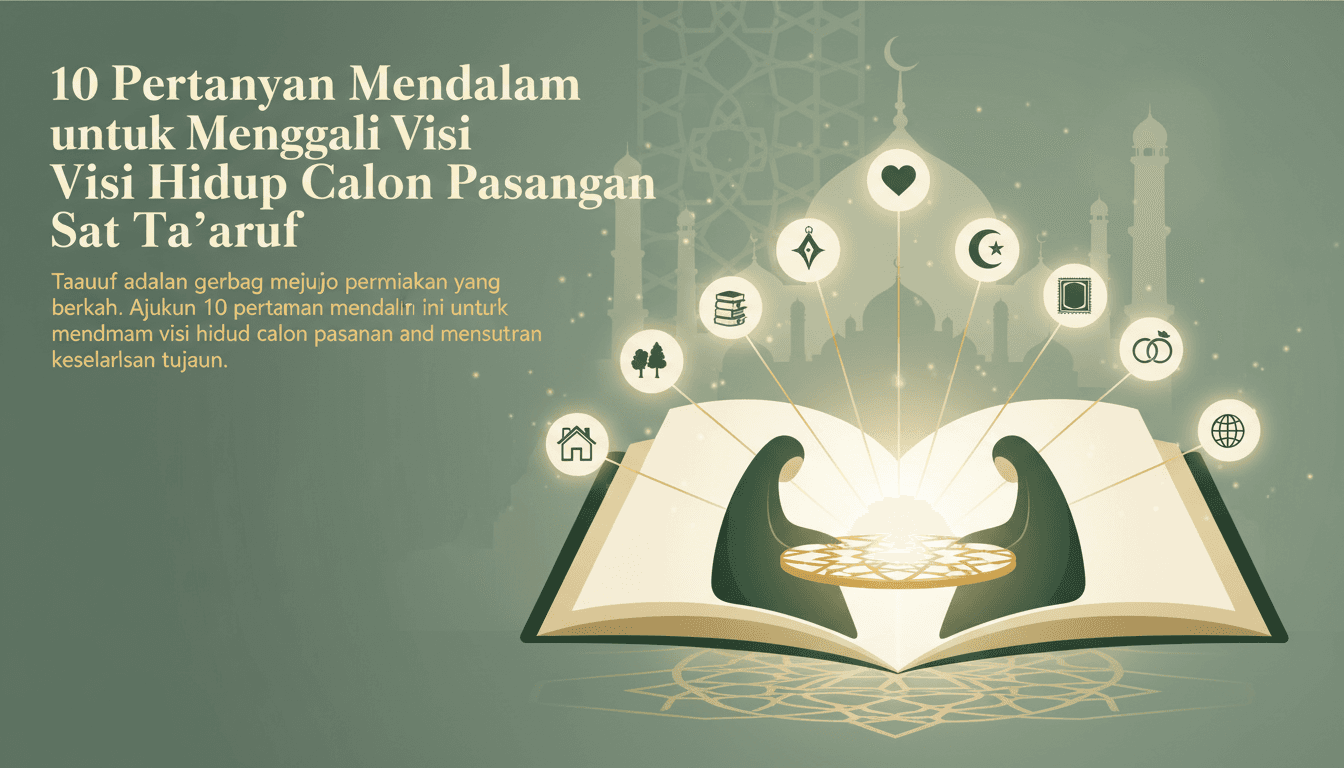 10 Pertanyaan Mendalam untuk Menggali Visi Hidup Calon Pasangan Saat Ta'aruf