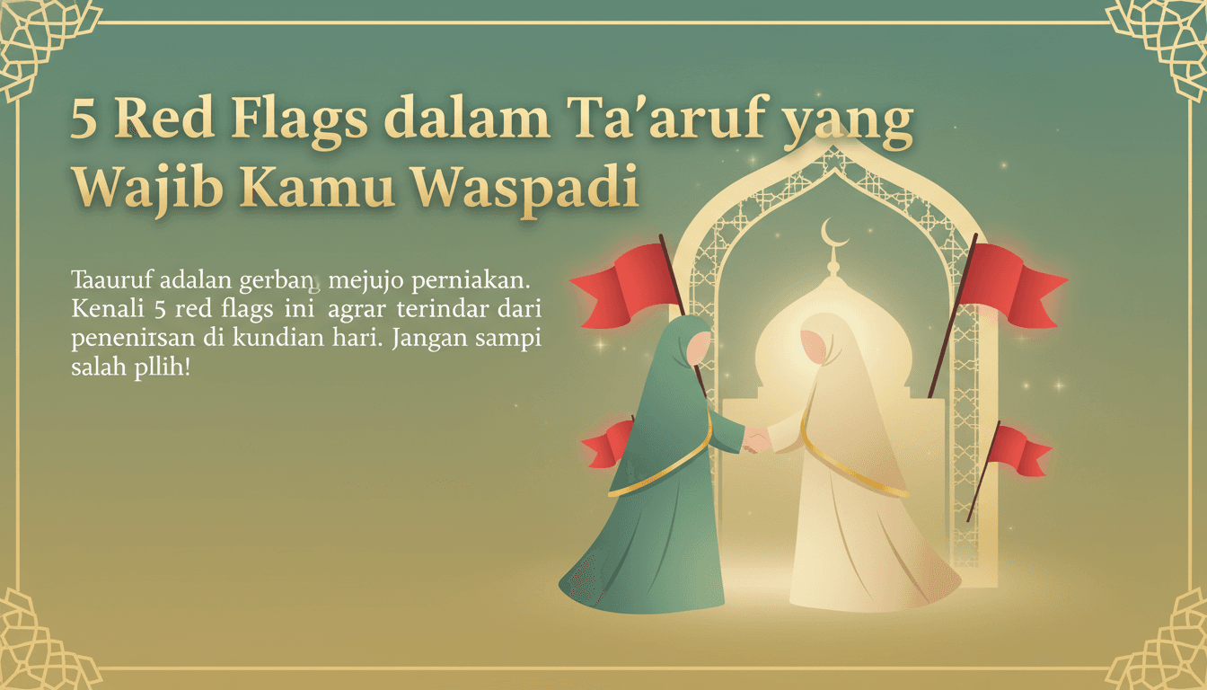 5 Red Flags dalam Ta'aruf yang Wajib Kamu Waspadai