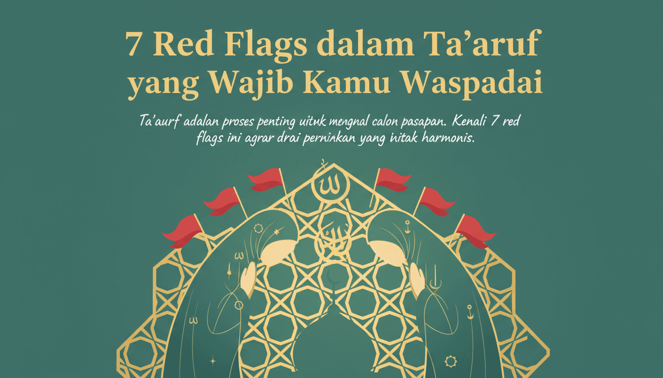 7 Red Flags dalam Ta'aruf yang Wajib Kamu Waspadai