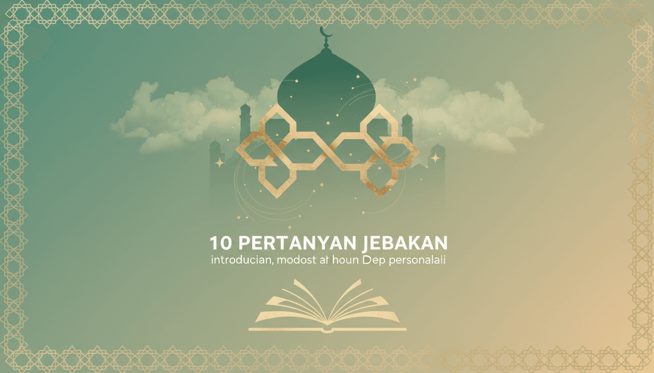 10 Pertanyaan Jebakan Saat Ta'aruf: Ungkap Kepribadian Calon Pasangan!