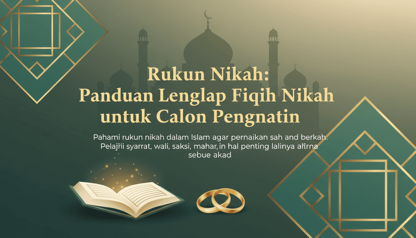 Rukun Nikah: Panduan Lengkap Fiqih Nikah untuk Calon Pengantin