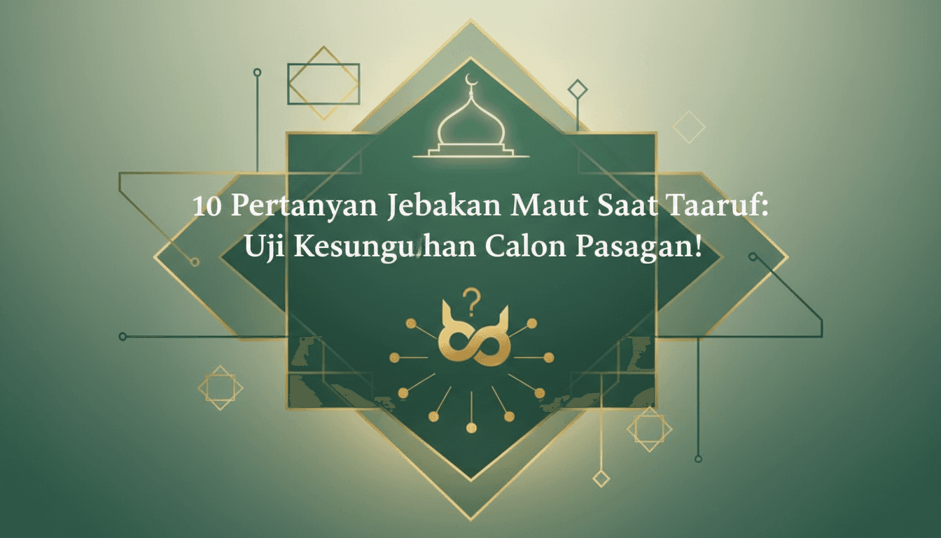 10 Pertanyaan Jebakan Maut Saat Ta'aruf: Uji Kesungguhan Calon Pasangan!