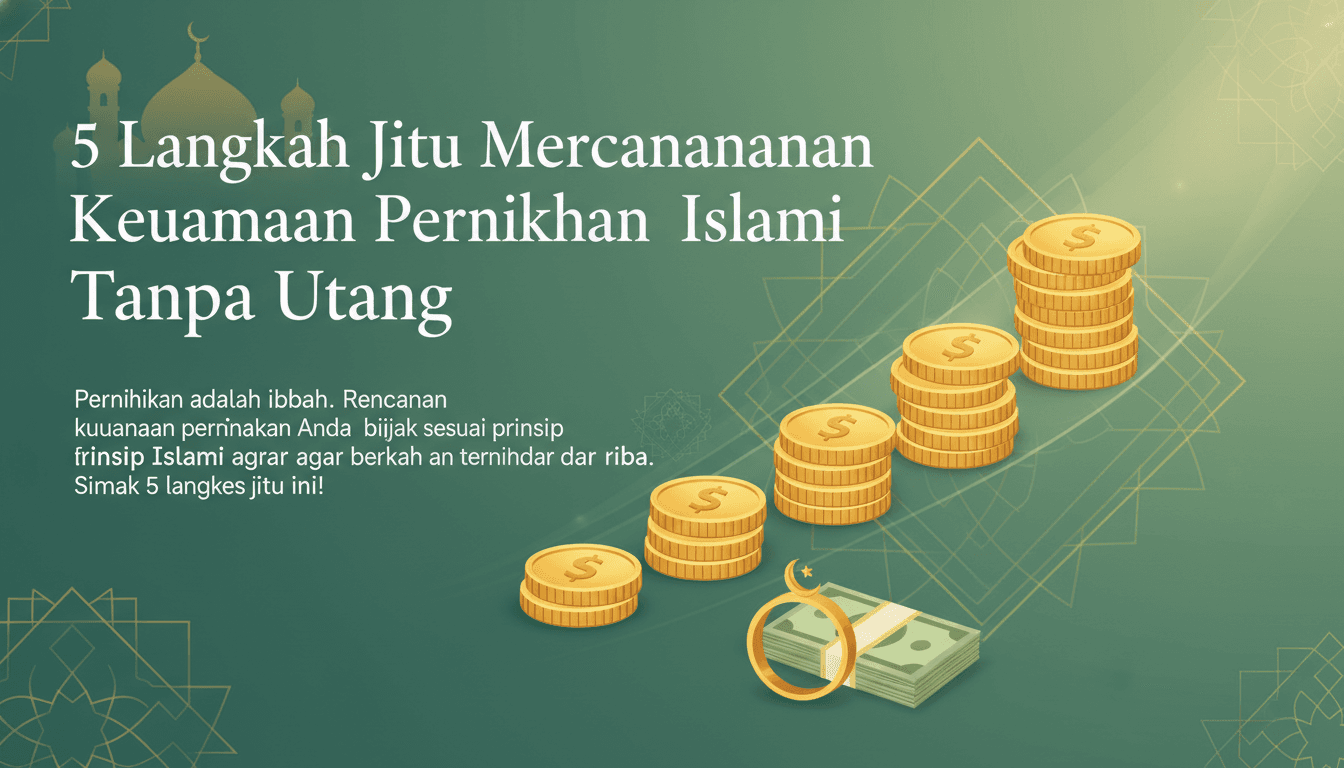 5 Langkah Jitu Merencanakan Keuangan Pernikahan Islami Tanpa Utang