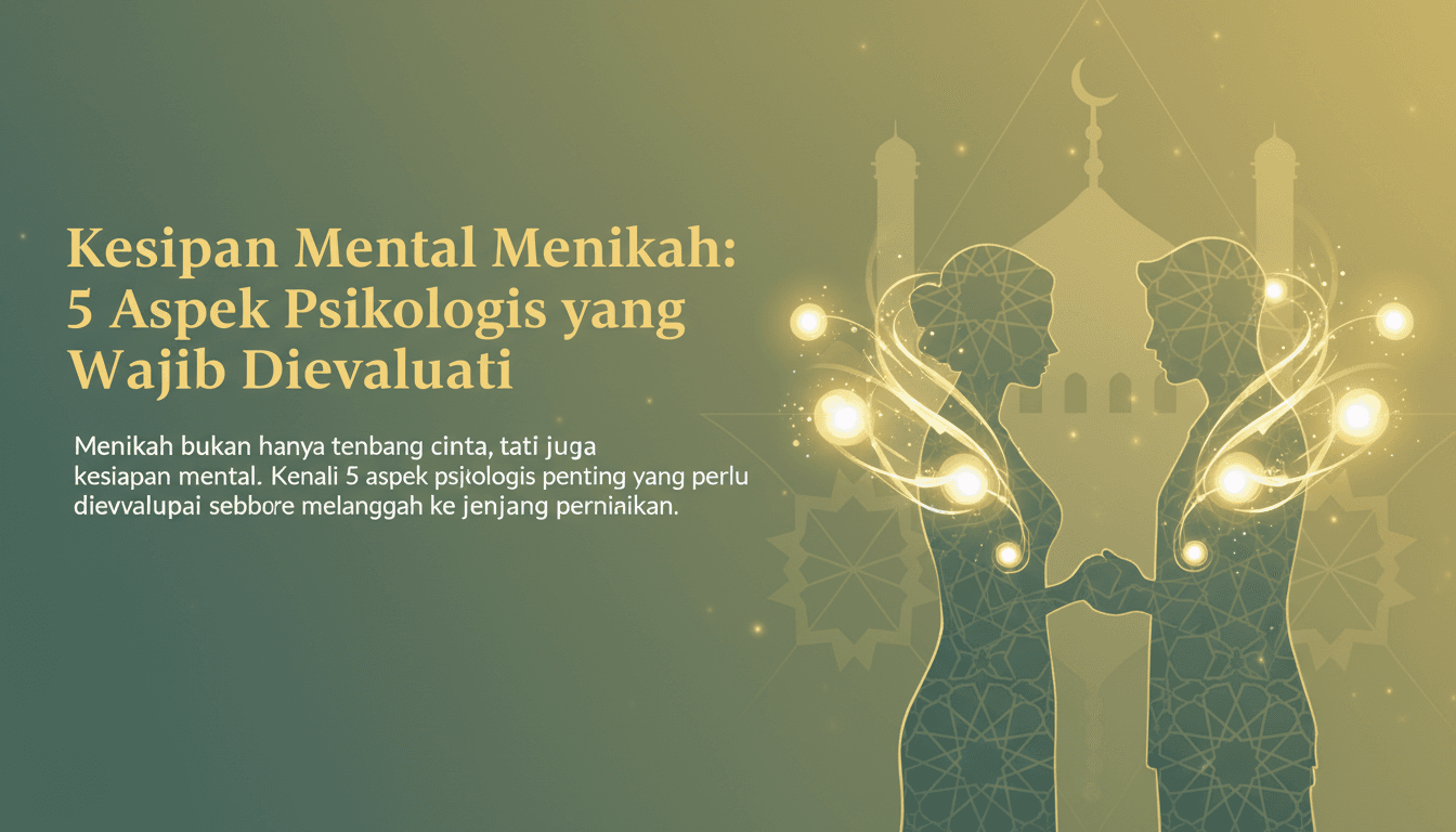 Kesiapan Mental Menikah: 5 Aspek Psikologis yang Wajib Dievaluasi