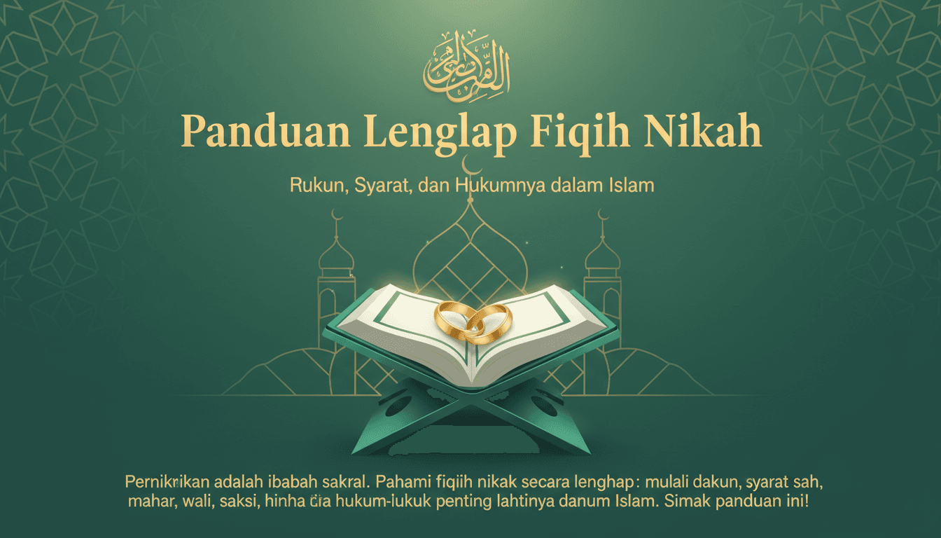 Panduan Lengkap Fiqih Nikah: Rukun, Syarat, dan Hukumnya dalam Islam