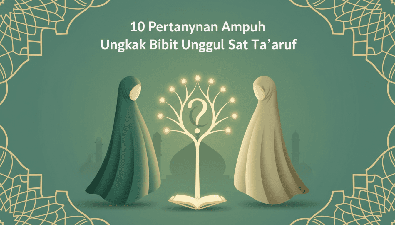 10 Pertanyaan Ampuh Ungkap Bibit Unggul Saat Ta'aruf