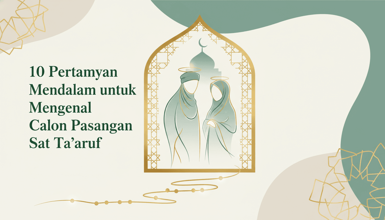 10 Pertanyaan Mendalam untuk Mengenal Calon Pasangan Saat Ta'aruf