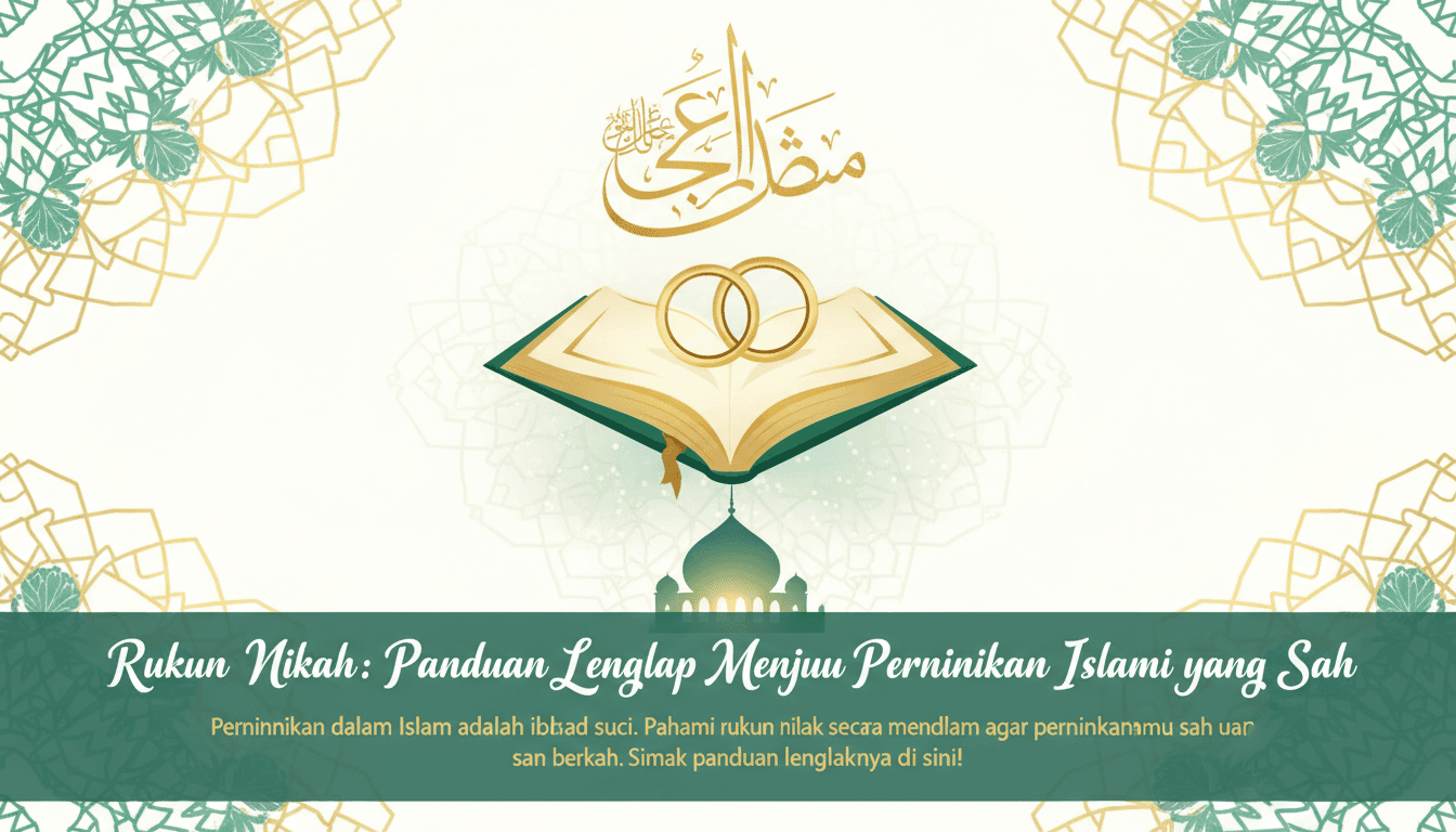 Rukun Nikah: Panduan Lengkap Menuju Pernikahan Islami yang Sah