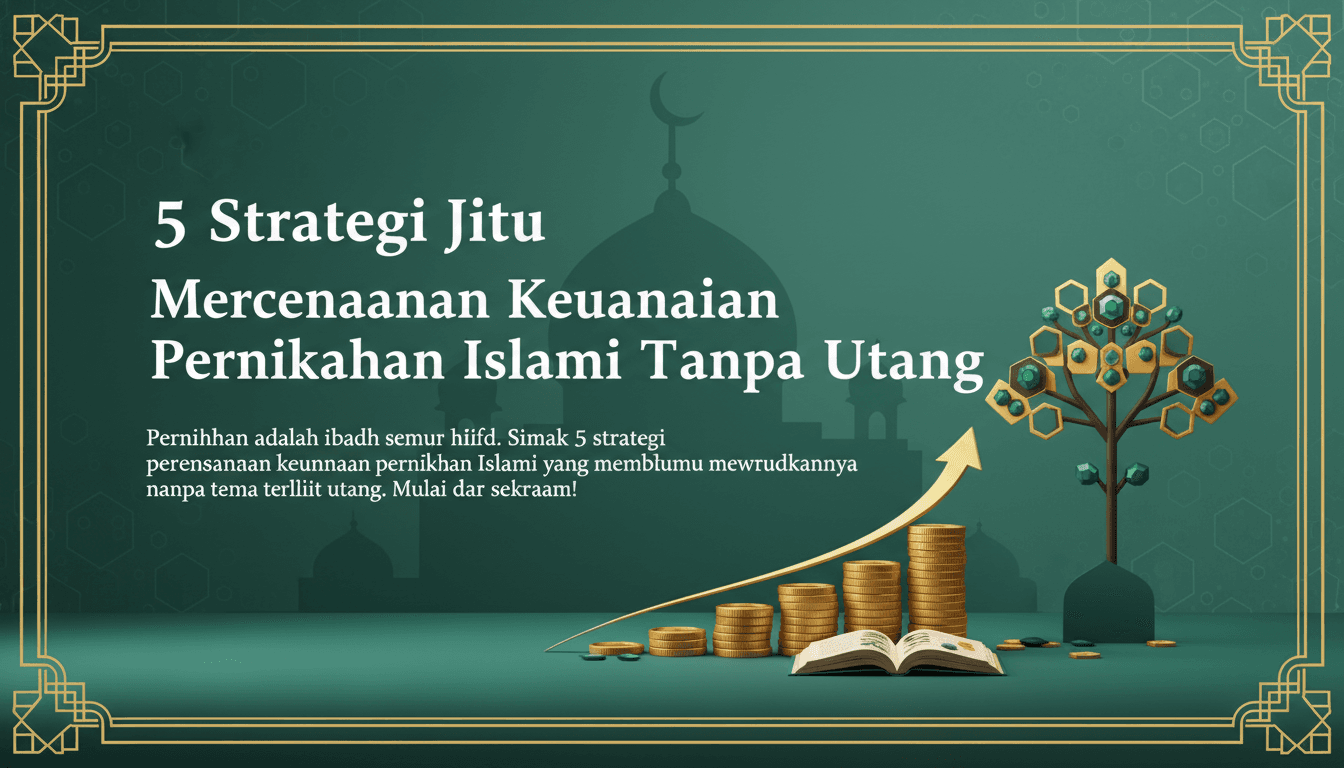 5 Strategi Jitu Merencanakan Keuangan Pernikahan Islami Tanpa Utang